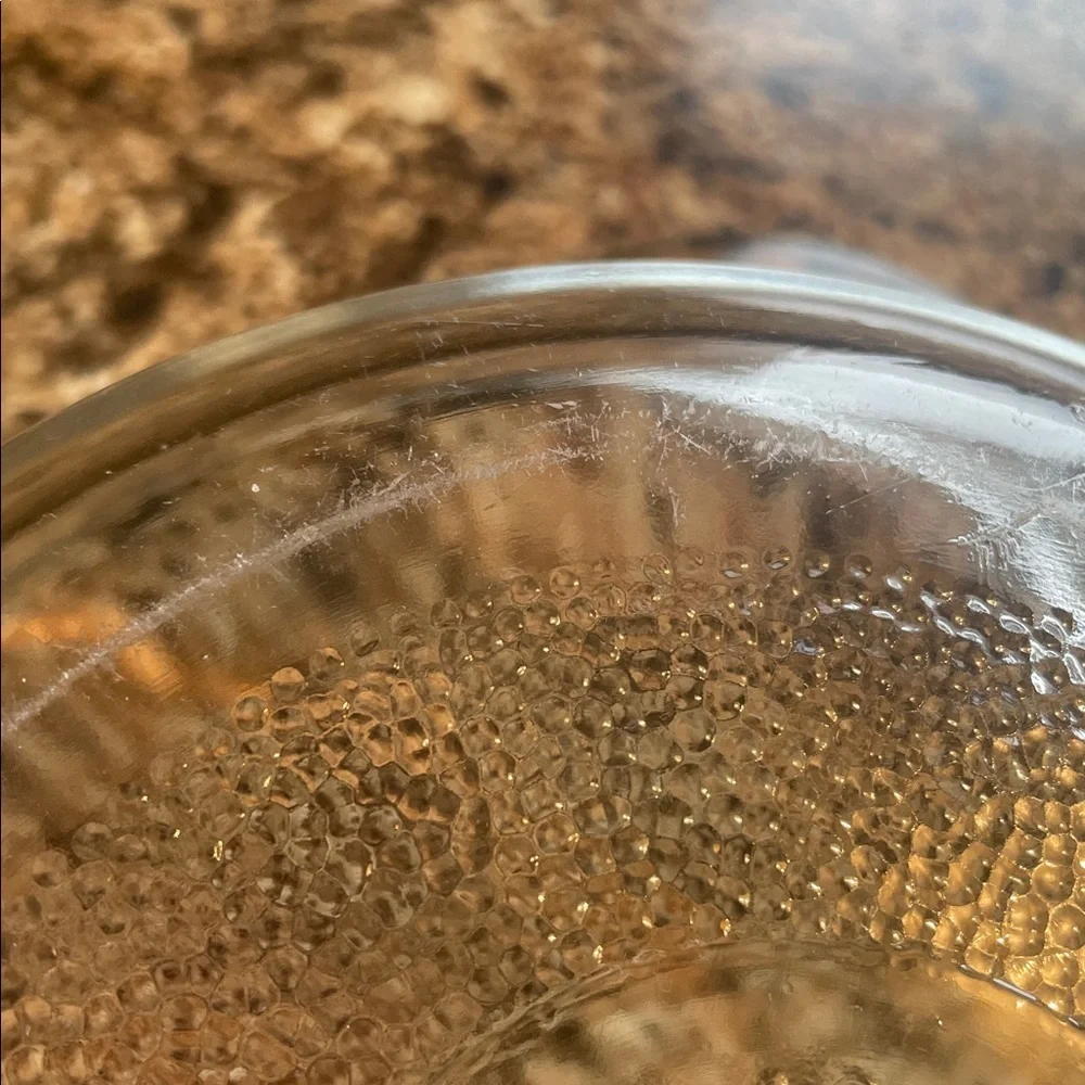 Glasbake Textured‎ Glass Dish